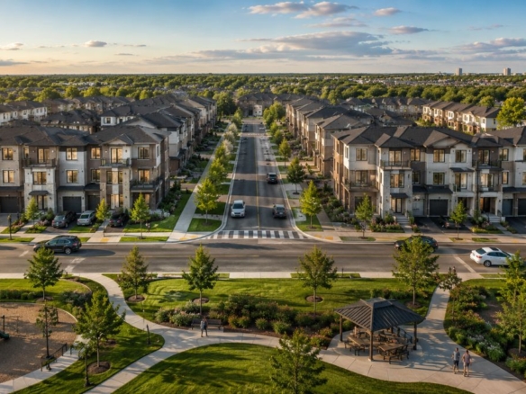 Kings Valley by Caivan new homes community view in Oakville