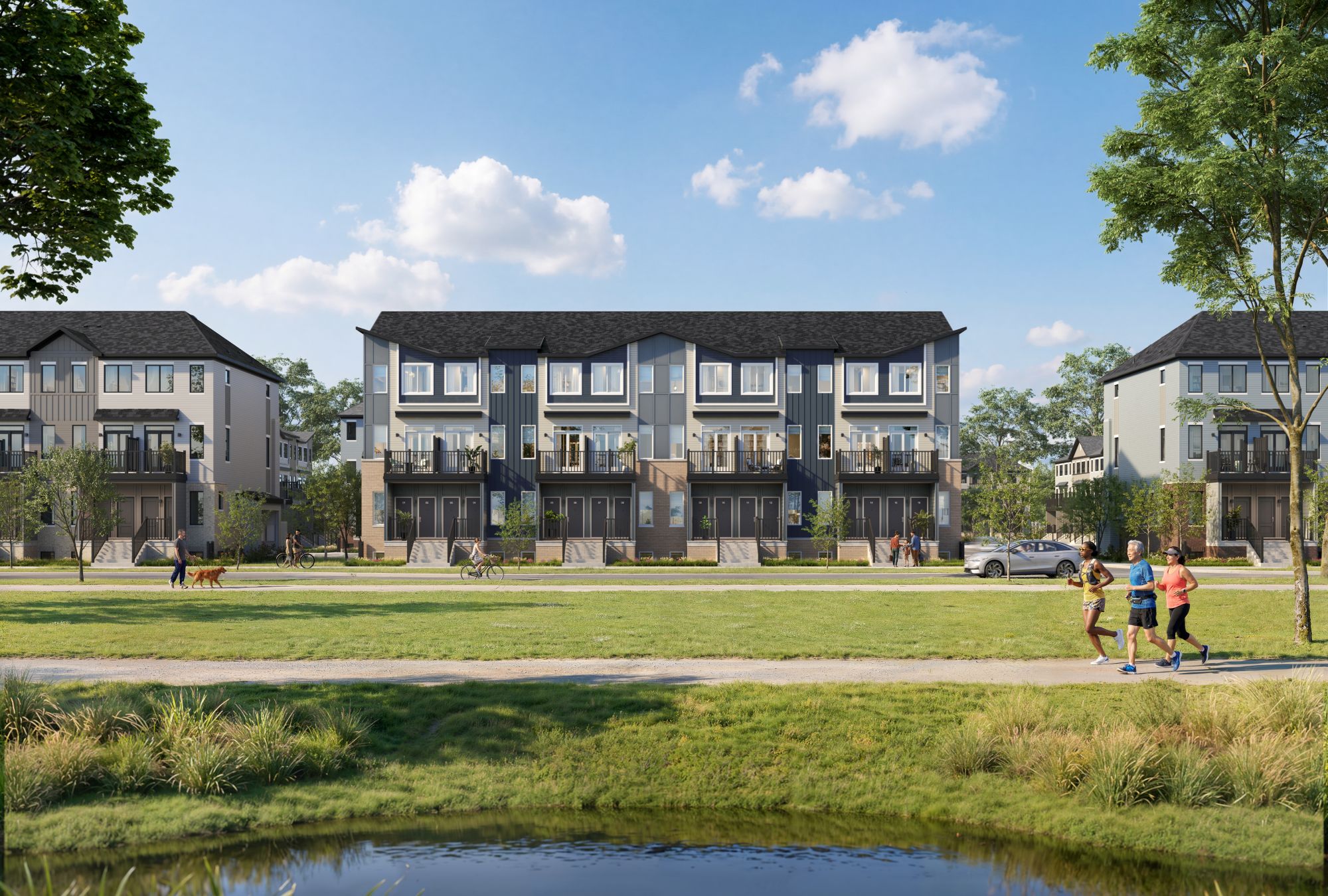 The Summit Series townhomes rendering at Magnolia Stittsville