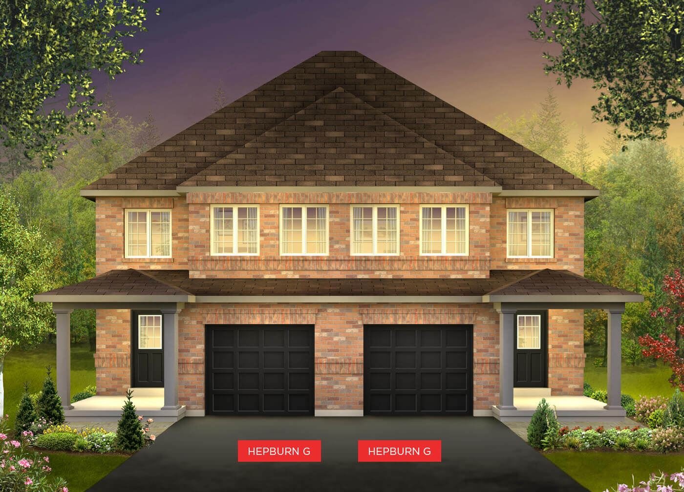 Semi-detached home pair at Jasper Village Milton
