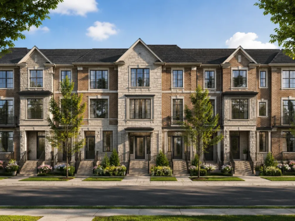Freehold townhomes at UpTown Woodbridge by Fieldgate Homes in Woodbridge, Vaughan