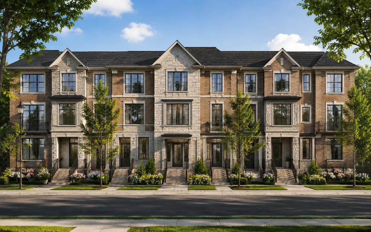 Freehold townhomes at UpTown Woodbridge by Fieldgate Homes in Woodbridge, Vaughan
