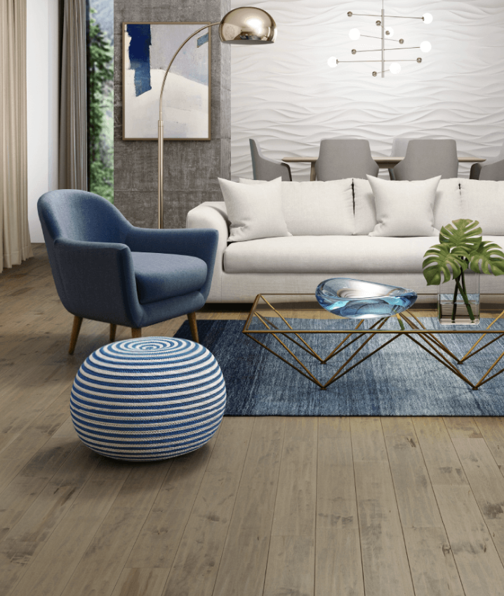 Bright living room interior at UpTown Woodbridge