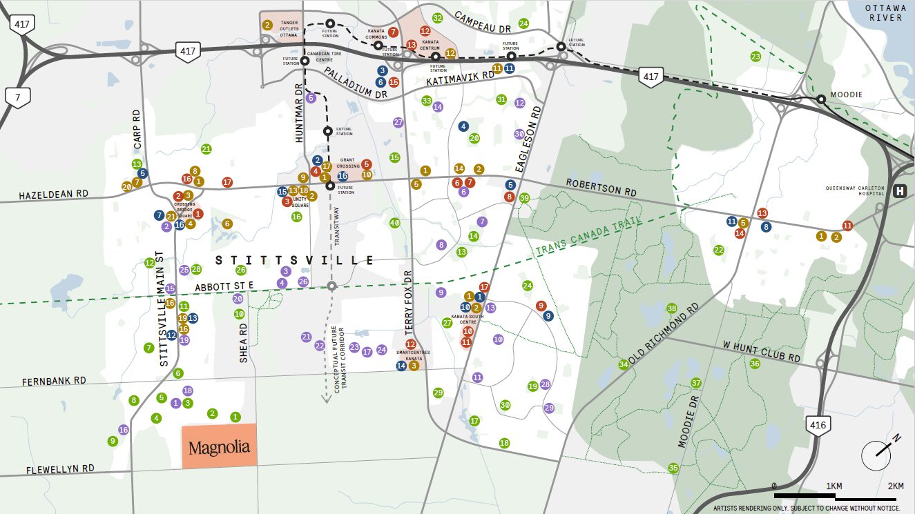 Caivan Magnolia Stittsville amenity map