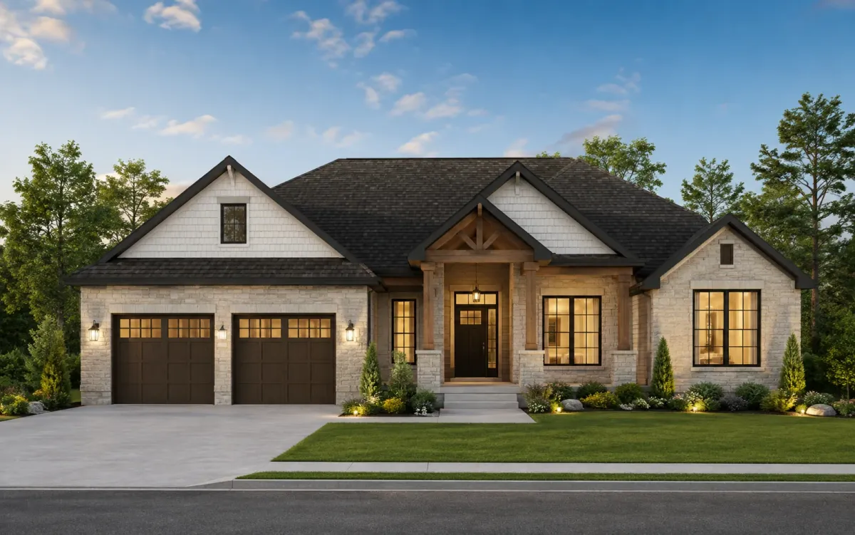 Single-family home rendering at UpTown Woodbridge by Fieldgate Homes